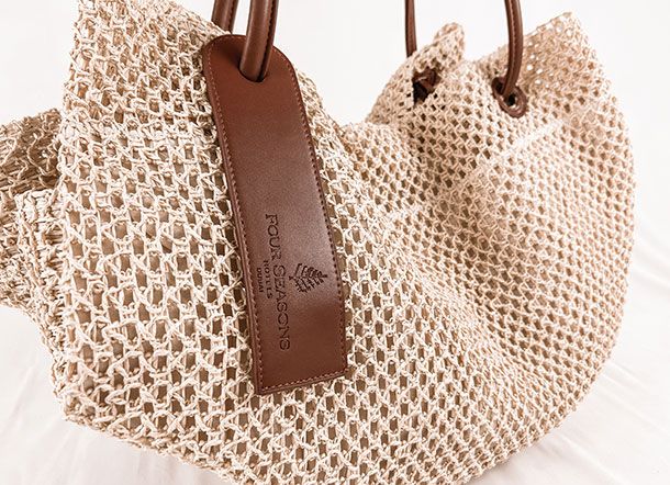 Four Seasons Dubai Straw Bag